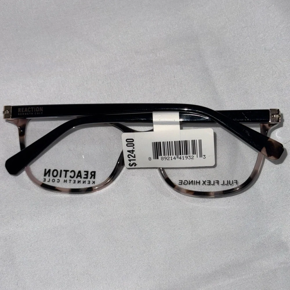 New Kenneth Cole Reaction Pink Tortoise Shell Eyeglasses Frames
